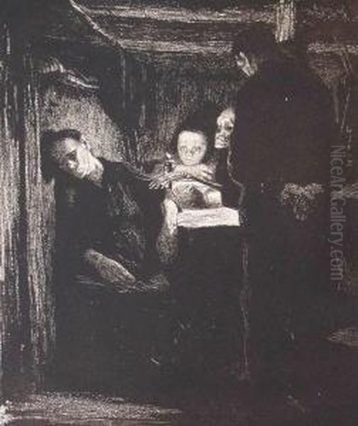 Tod Oil Painting by Kathe Kollwitz