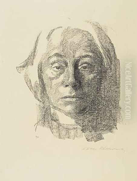 Selbstbildnis Oil Painting by Kathe Kollwitz