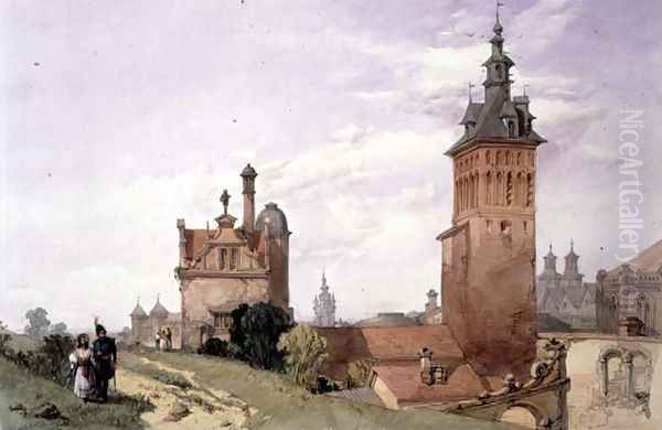 A View near Moscow, 1836 Oil Painting by Alfred Gomersal Vickers