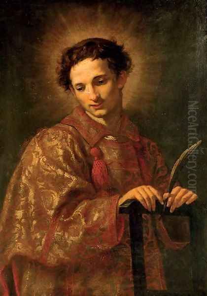 Saint Lawrence Oil Painting by Jacopo Vignali