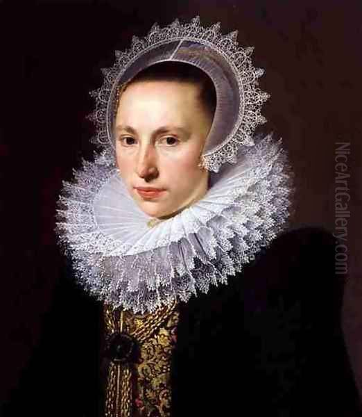 Portrait of a Lady Oil Painting by Cornelis van der Voort