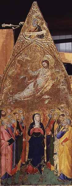 The Ascension of Christ, 1355-60 Oil Painting by Andrea Vanni