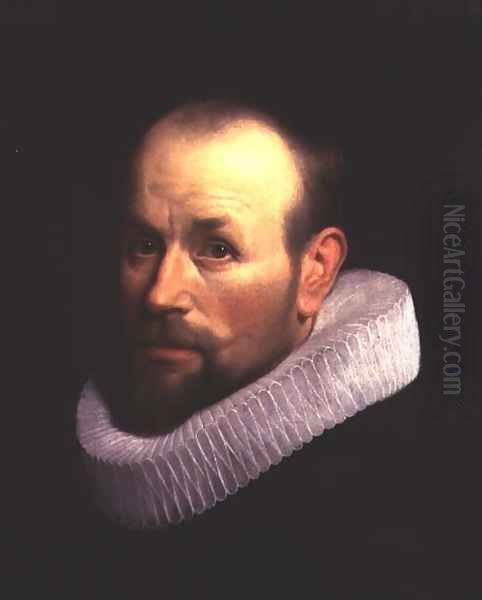 Portrait of a man in a ruff Oil Painting by Willem Willemsz. van der Vliet