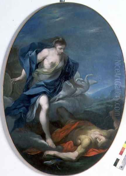 Venus and Adonis Oil Painting by Francesco Vellani