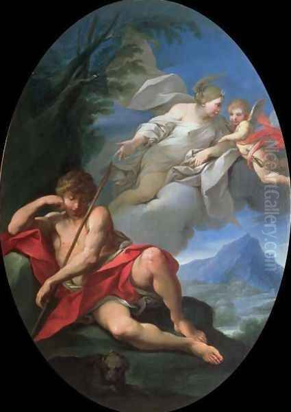 Diana and Endymion Oil Painting by Francesco Vellani