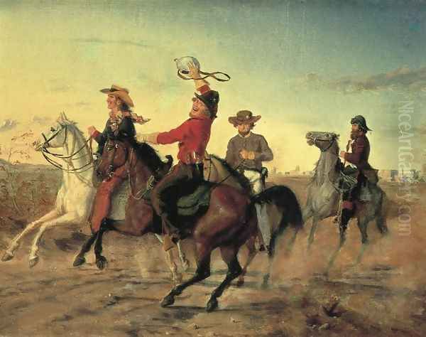 The Terry Rangers Oil Painting by Carl G. Von Iwonski