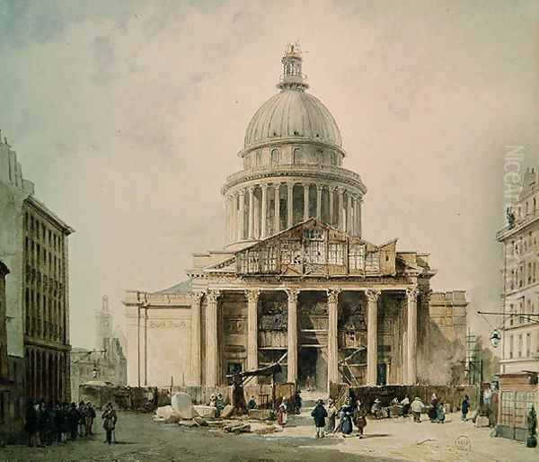 The Pantheon in 1835 Oil Painting by Francois Etienne Villeret