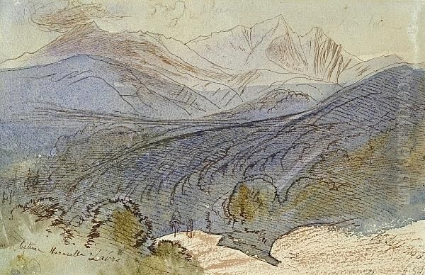 Between Karacalla And Laura Oil Painting by Edward Lear