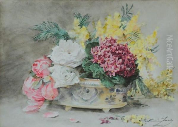  Jardiniere Fleurie  Oil Painting by Madeleine Jeanne Lemaire