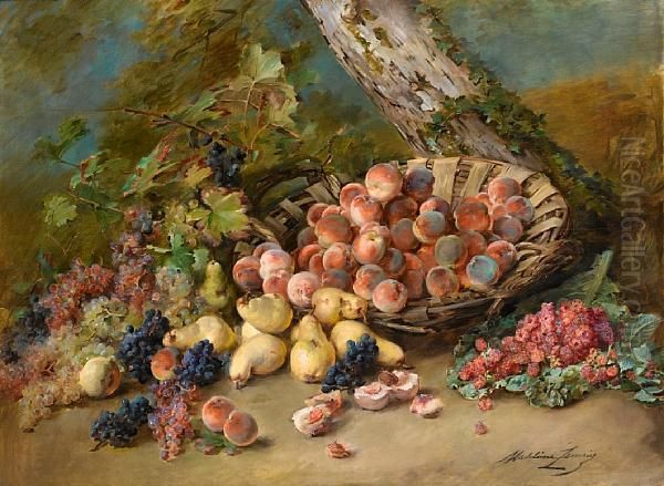 Still Life With Fruits Oil Painting by Madeleine Jeanne Lemaire