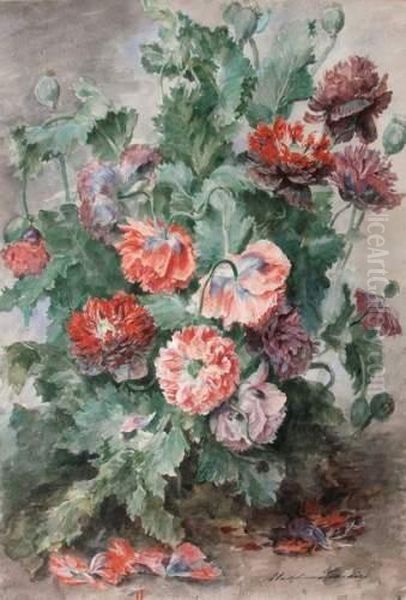 Fleurs Oil Painting by Madeleine Jeanne Lemaire