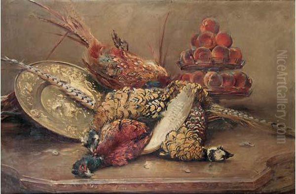  Nature Morte Au Faisan  Oil Painting by Madeleine Jeanne Lemaire