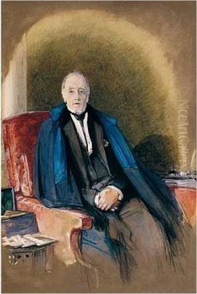 Portrait Of John, 2nd Lord Ponsonby Oil Painting by John Frederick Lewis