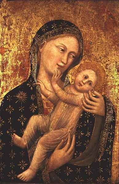 Madonna and Child Oil Painting by da Bologna Vitale