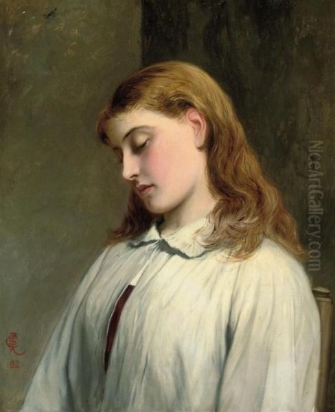 Time For Bed Oil Painting by Charles Sillem Lidderdale