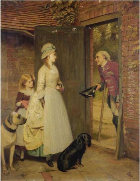 The Soldier's Return Oil Painting by Charles Sillem Lidderdale