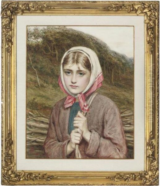 The Young Gypsy Girl Oil Painting by Charles Sillem Lidderdale