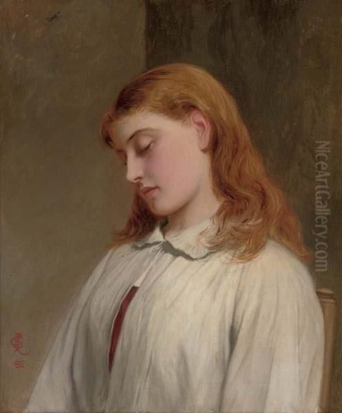 Lost In Thought Oil Painting by Charles Sillem Lidderdale