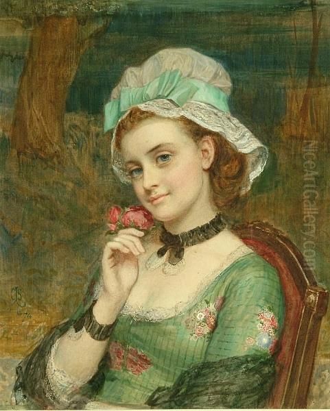 Summer Rose Oil Painting by Charles Sillem Lidderdale