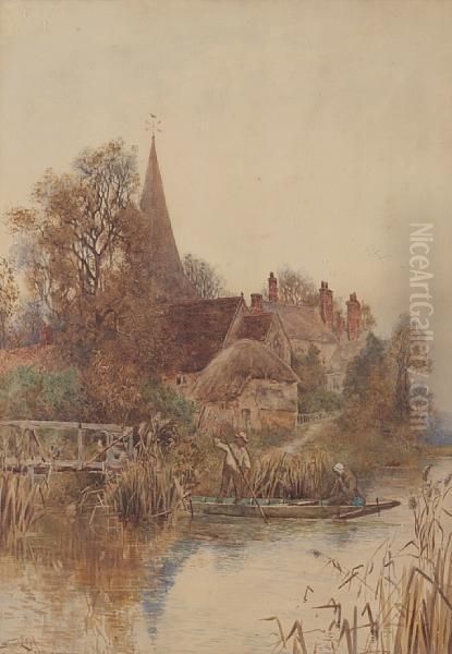 Berry Church Oil Painting by Walker Stuart Lloyd