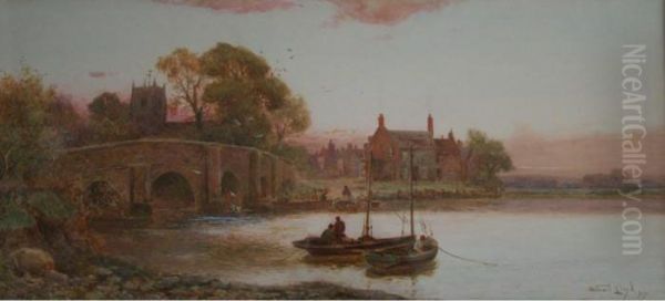 Wimborne, Dorset Oil Painting by Walker Stuart Lloyd