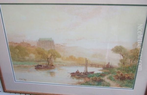 The River Adur Near Lancing Collage by Walker Stuart Lloyd