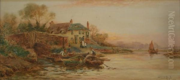 The Ford At Arun Oil Painting by Walker Stuart Lloyd