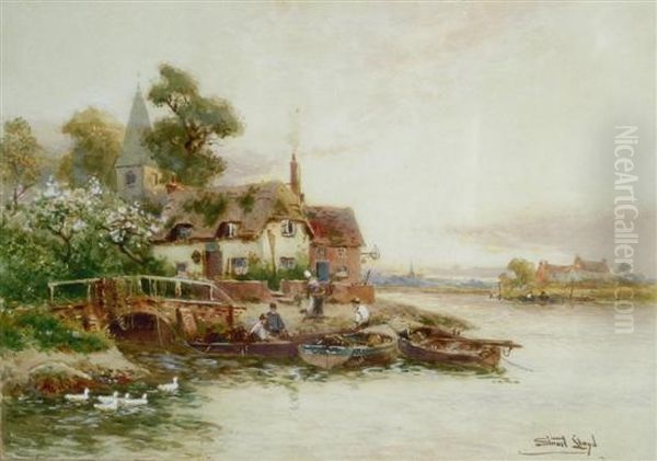 Bosham, Sussex Oil Painting by Walker Stuart Lloyd