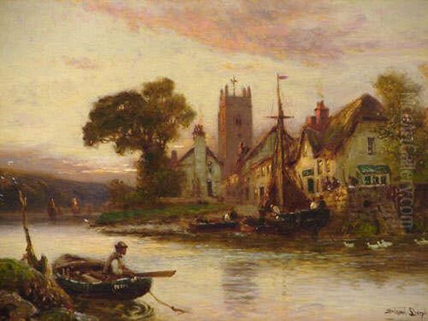 Evening Light Oil Painting by Walker Stuart Lloyd