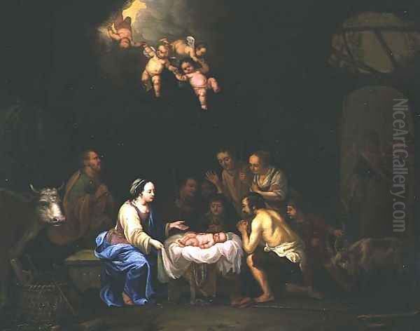 The Adoration of the Shepherds Oil Painting by Francois Verwilt