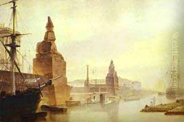 Odessa 1832 Oil Painting by Maksim Nikiforovich Vorobiev