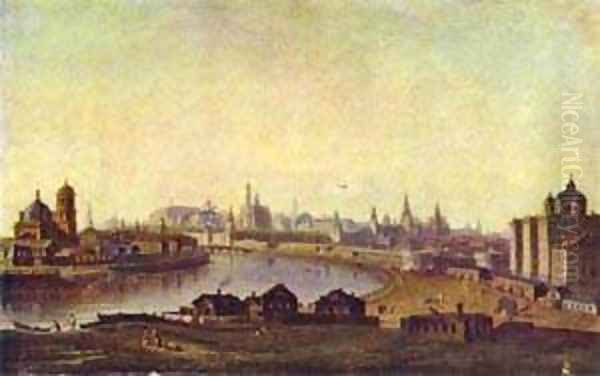 View Of Moscow 1810s Oil Painting by Maksim Nikiforovich Vorobiev