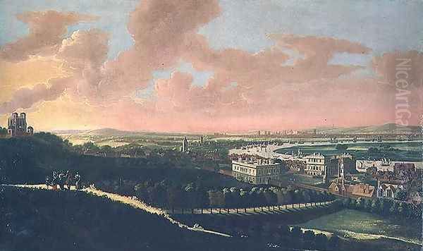 London from Greenwich Hill, c.1680 Oil Painting by Johannes Vorsterman