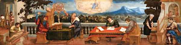 An Allegory of the Arts and Sciences Oil Painting by Bonifacio Veronese (Pitati)