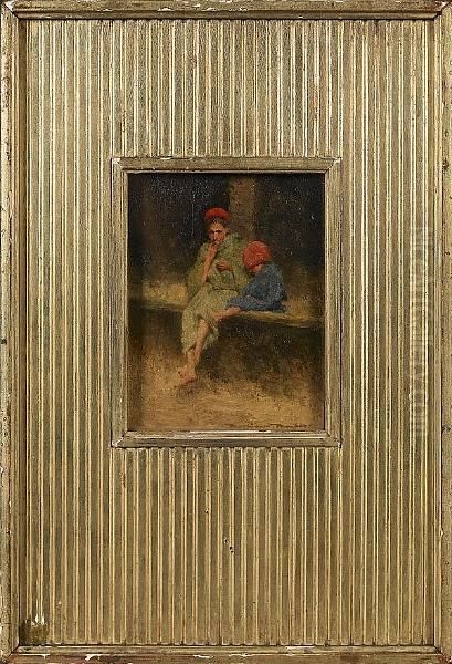 Two Of A Kind Oil Painting by Mortimer Luddington Mempes