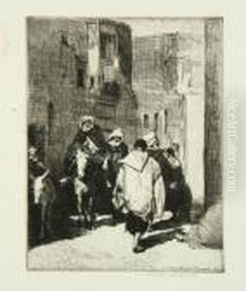 A Group Of Etchings Oil Painting by Mortimer Luddington Mempes