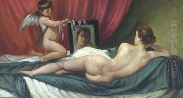 The Rokeby Venus Oil Painting by Diego Rodriguez de Silva y Velazquez