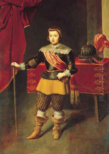 Portrait of the Infante Baltasar Carlos, son of Philip IV and Isabella of Bourbon Oil Painting by Diego Rodriguez de Silva y Velazquez