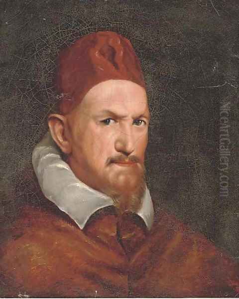 Pope Innocent X Oil Painting by Diego Rodriguez de Silva y Velazquez