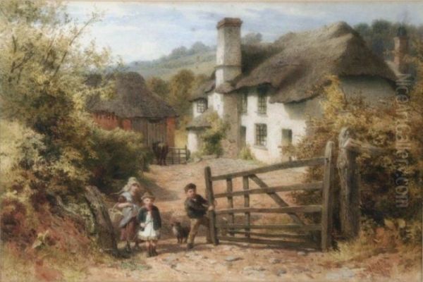 'at Great Dorwick Oil Painting by John Henry Mole