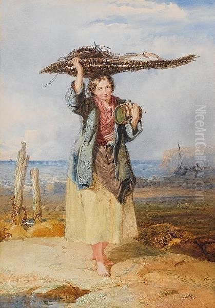 The Fisherman's Daughter Oil Painting by John Henry Mole