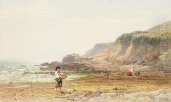 Near The Mumbles, South Wales Oil Painting by John Henry Mole