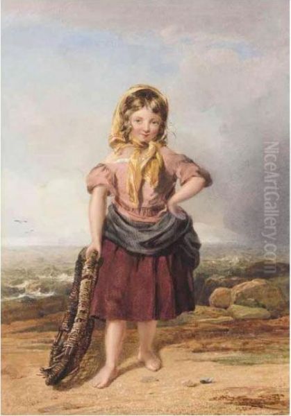 The Fisher Girl Oil Painting by John Henry Mole