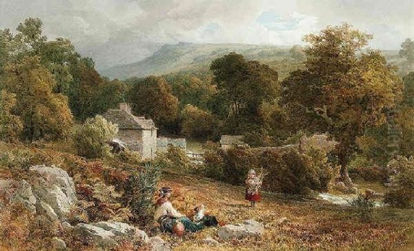 Gathering Firewood Oil Painting by John Henry Mole