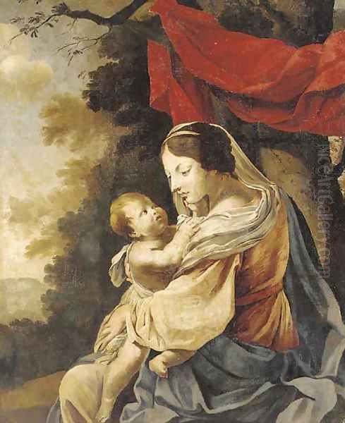 The Virgin and Child 2 Oil Painting by Simon Vouet