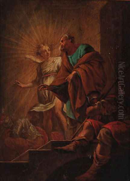 The Deliverance of Saint Peter Oil Painting by Simon Vouet