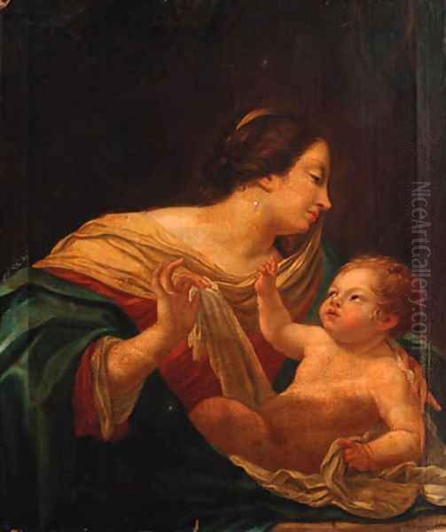 The Madonna and Child 2 Oil Painting by Simon Vouet