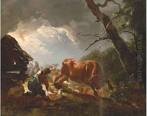 The Annunciation to the Shepherds Oil Painting by Horace Vernet