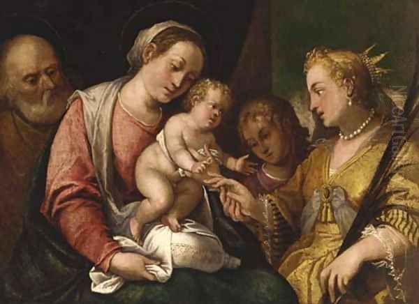 The Mystic Marriage of Saint Catherine by Bonifazio Veronese