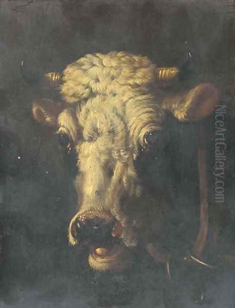 Studies of cattle Oil Painting by Eugene Joseph Verboeckhoven